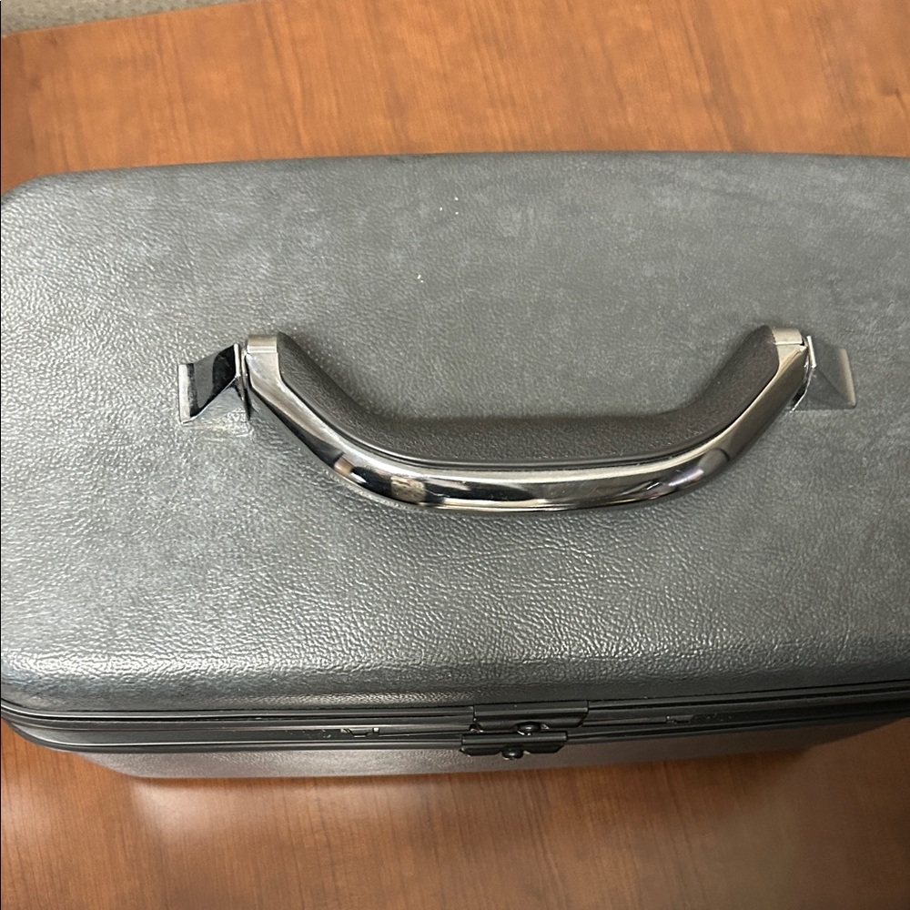 Vtg 1987 Samsonite Silhouette 4 Gray Travel Train Make Up Beauty Case Luggage - Picture 6 of 16